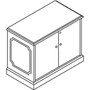 HON 94000 Series Storage Cabinet, 37.5w x 20.5d x 29.5h, Mahogany (HON94291NN) View Product Image