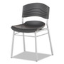 Iceberg CafeWorks Chair, Supports Up to 225 lb, 18" Seat Height, Graphite Seat/Back, Silver Base, 2/Carton (ICE64517) View Product Image