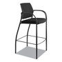 HON Ignition 2.0 Ilira-Stretch Mesh Back Cafe Height Stool, Supports Up to 300 lb, 31" High Seat, Black Seat/Back, Black Base View Product Image