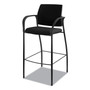 HON Ignition 2.0 Ilira-Stretch Mesh Back Cafe Height Stool, Supports Up to 300 lb, 31" High Seat, Black Seat/Back, Black Base View Product Image