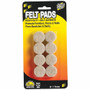 Scratch Guard Self-Adhesive Felt Circles - 16 Pad of 1" Diameter - Circle - Self-adhesive - Beige - Polyester Felt Product Image 