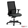 HON Ignition Series Mesh Mid-Back Work Chair, Supports Up to 300 lb, 17.5" to 22" Seat Height, Iron Ore Seat, Black Back/Base (HONIW103CU19) View Product Image