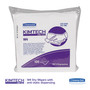 Kimtech W4 Critical Task Wipers, Flat Double Bag, 12 x 12, Unscented, White, 100/Bag, 5 Bags/Carton (KCC33330) View Product Image