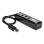 Tripp Lite USB 3.0 SuperSpeed Hub, 4 Ports, Black TRPU360004MINI (TRPU360004MINI) View Product Image