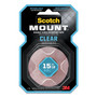 Scotch Permanent Clear Mounting Tape, Holds Up to 15 lbs, 1 x 60, Clear (MMM410H) View Product Image