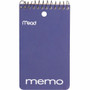 Mead Wirebound Memo Book - 60 Sheets - 120 Pages - Wire Bound - College Ruled Front Ruling - 3" x 5" Sheet Size - (MEA45354) Product Image 