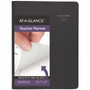 AT-A-GLANCE Undated Teacher's Planner, Weekly, Two-Page Spread (Nine Classes), 10.88 x 8.25, Black Cover View Product Image
