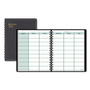 AT-A-GLANCE Undated Teacher's Planner, Weekly, Two-Page Spread (Nine Classes), 10.88 x 8.25, Black Cover View Product Image