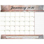 At-A-Glance Marbled Desk Pad - Standard - Monthly - 12 Month - January 2026 to December 2026 - 1 Month Single Page Layout Product Image 