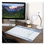 AT-A-GLANCE Slate Blue Desk Pad, 22 x 17, Blue Sheets, Clear Corners, 12-Month (Jan to Dec): 2025 View Product Image