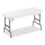 Alera Adjustable Height Plastic Folding Table, Rectangular, 72w x 29.63d x 29.25 to 37.13h, White (ALEPT72AHW) View Product Image