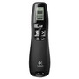 Logitech R800 Wireless Laser Presentation Remote w/LCD Display, Class 2, 100 ft Range, Matte Black View Product Image
