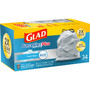 Glad ForceFlexPlus OdorShield Tall Kitchen Drawstring Trash Bags, 13 gal, 0.9 mil, 24" x 28", White, 34 Bags/Box, 6 Boxes/Carton (CLO70320) View Product Image