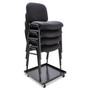 Alera Stacking Chair Dolly, Metal, 320 lb Capacity, 22.44" x 22.44" x 3.93", Black (ALESCCART) View Product Image