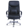 La-Z-Boy Commercial 2000 Big/Tall Executive Chair, Lumbar, Supports 400 lb, 20.25" to 23.25" Seat Height, Black Seat/Back, Silver Base (LZB48956) View Product Image