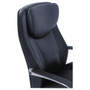 La-Z-Boy Commercial 2000 Big/Tall Executive Chair, Lumbar, Supports 400 lb, 20.25" to 23.25" Seat Height, Black Seat/Back, Silver Base (LZB48956) View Product Image