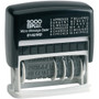 Cosco 2000 Plus Micro Message 6-year Dater Stamp - Message/Date Stamp - APPROVED, URGENT, E-MAILED, CANCELLED, CHARGED, CHECKED, CREDIT, FAXED, PAID, RECEIVED, SHIPPED, ... - 0.16" Impression Width x 11.06" Impression Length - 5000 Impression(s) Product Image 