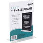 Golite nu-dell Sign Holder - Holds 8.50" x 11" Insert - Vertical - Plastic - Clear Product Image 