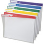 Pendaflex Letter Expanding File - 8 1/2" x 11" - 1" Expansion - Assorted - Reusable, Write-on Tab, Transparent Product Image 