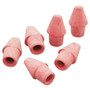 Paper Mate Arrowhead Eraser Caps, For Pencil Marks, Pink, 144/Box View Product Image