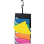 Pendaflex Desk Free Hanging Organizer With Case, 1" Expansion, 6 Sections, Buckle Closure, Letter Size, Black View Product Image