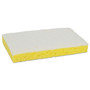 Scotch-Brite PROFESSIONAL Light-Duty Scrubbing Sponge, #63, 3.6 x 6.1, 0.7" Thick, Yellow/White, 20/Carton (MMM08251) View Product Image