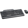 Kensington Pro Fit Media Wireless Desktop Set - USB Wireless RF 2.40 GHz Keyboard - English, French - Black - USB Wireless RF Mouse - Optical Product Image 