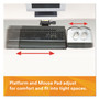 3M Knob Adjust Keyboard Tray With Highly Adjustable Platform, Black View Product Image