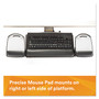 3M Knob Adjust Keyboard Tray With Highly Adjustable Platform, Black (MMMAKT80LE) View Product Image