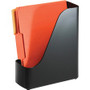 Officemate Open Top Magazine File - Black - Plastic - (OIC22352) Product Image 