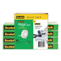Scotch Clip Dispenser Value Pack with 12 Rolls of Tape, 1" Core, Plastic, Charcoal (MMM810K12C19) View Product Image