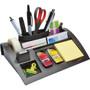 Post-it Notes Dispenser with Weighted Base, 9 Compartments, Plastic, 10.25 x 6.75 x 2.75, Black (MMMC50) View Product Image