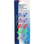 Officemate Push Pin Magnets, Assorted Translucent, 0.75" Diameter x 0.38"h, 10/Pack View Product Image
