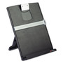 3M Fold-Flat Freestanding Desktop Copyholder, 150 Sheet Capacity, Plastic, Black/Silver Clip (MMMDH340MB) View Product Image