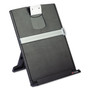 3M Fold-Flat Freestanding Desktop Copyholder, 150 Sheet Capacity, Plastic, Black/Silver Clip View Product Image