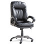 OIF Executive Swivel/Tilt Bonded Leather High-Back Chair, Supports Up to 250 lb, 18.50" to 21.65" Seat Height, Black (OIFGM4119) View Product Image