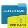 Pendaflex File Folders with Erasable Tabs, 1/3-Cut Tabs: Assorted, Letter Size, Assorted Colors, 30/Pack View Product Image