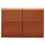 Pendaflex Expanding Wallet, 3.5" Expansion, 1 Section, Elastic Cord Closure, Tabloid Size, Brown View Product Image