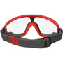 3M GoggleGear 500Series Safety Goggles, Anti-Fog, Red/Gray Frame, Clear Lens,10/Ctn (MMMGG501SGAF) View Product Image
