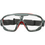 3M GoggleGear 500 Series Scotchgard Anti-Fog Goggles - Recommended for: Eye - Splash, Ultraviolet, Ultraviolet Protection - Clear Lens - Gray Frame Product Image 