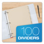 Oxford Write-On Tab Dividers, 5-Tab, 11 x 8.5, Manila, 20 Sets View Product Image