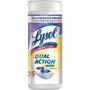 Lysol Dual Action Wipes - For Multi Surface - Citrus Scent - Recommended For: Stain Remover - White/Purple - 35/Tub - (RAC81143) Product Image 