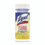 LYSOL Brand Disinfecting Wipes, 1-Ply, 7 x 7.25, Lemon and Lime Blossom, White, 35 Wipes/Canister View Product Image