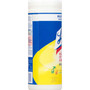 LYSOL Brand Disinfecting Wipes, 1-Ply, 7 x 7.25, Lemon and Lime Blossom, White, 35 Wipes/Canister View Product Image