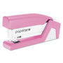 Bostitch InCourage Spring-Powered Compact Stapler with Antimicrobial Protection, 20-Sheet Capacity, Pink/Gray View Product Image
