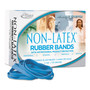 Alliance Antimicrobial Non-Latex Rubber Bands, Size 64, 0.04" Gauge, Cyan Blue, 4 oz Box, 95/Box (ALL42649) View Product Image