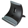 3M Vertical Notebook Computer Riser with Cable Management, 9" x 12" x 6.5" to 9.5", Black/Charcoal Gray, Supports 20 lbs View Product Image