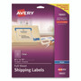 Avery Matte Clear Shipping Labels, Inkjet Printers, 8.5 x 11, Clear, 10/Pack View Product Image