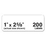 Avery Mini-Sheets Mailing Labels, Inkjet/Laser Printers, 1 x 2.63, White, 8/Sheet, 25 Sheets/Pack View Product Image