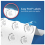 Avery Oval Print-to-the-Edge Labels, 2 x 3.33, White, 8/Sheet, 10 Sheets/Pack View Product Image